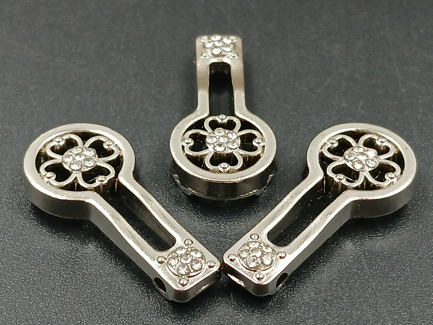 Nickle Stone Key Shape Badges