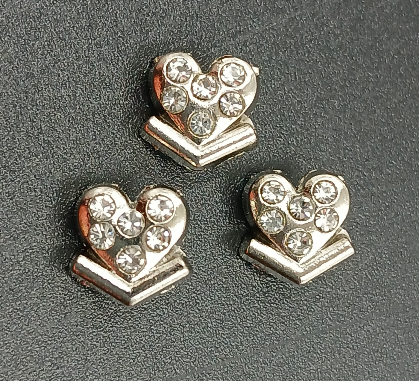 Nickle Stone Hart  Shape Badges