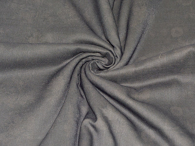 Precut Of 2 Meters Of Gray Floral Linen Fabric
