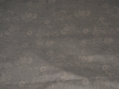 Precut Of 2 Meters Of Gray Floral Linen Fabric