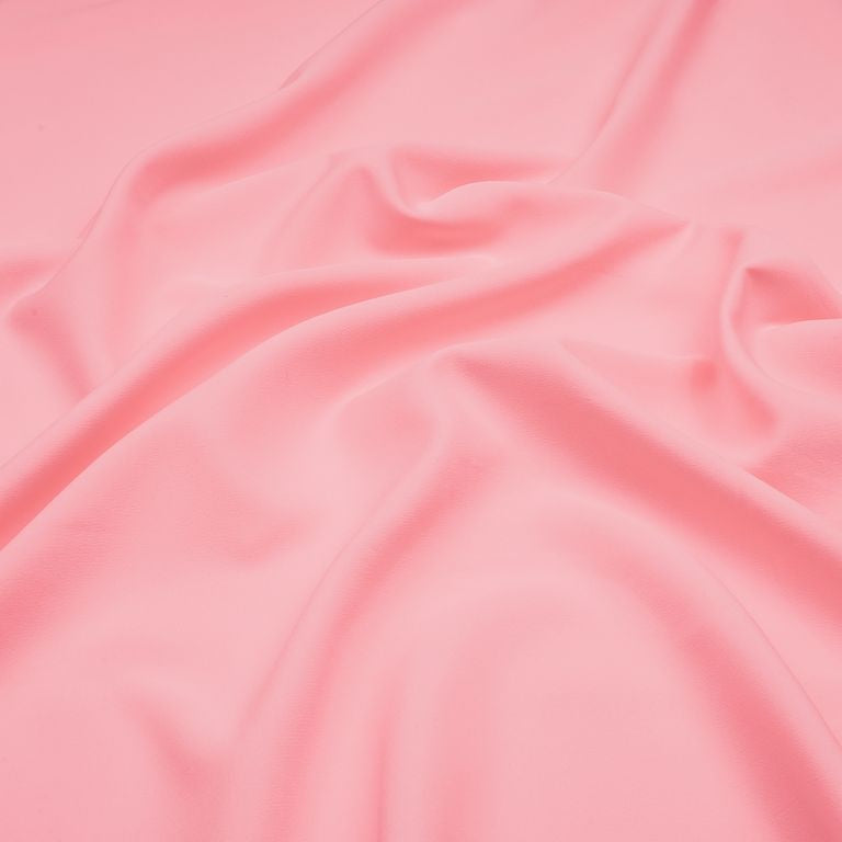 Salmon Pink Plain American Crepe Fabric