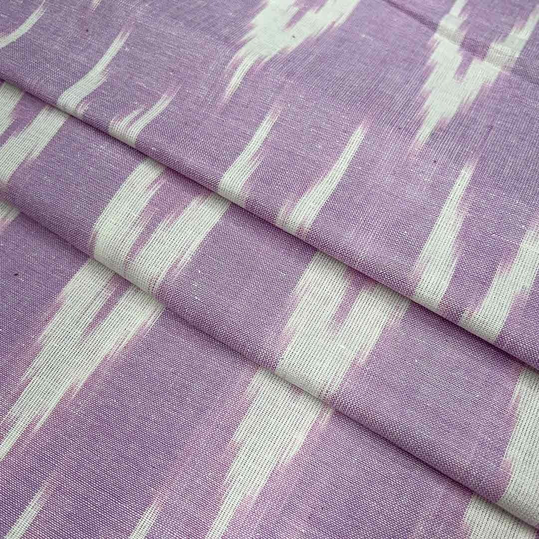 Light Purple Chevron Cotton Ikat Fabric