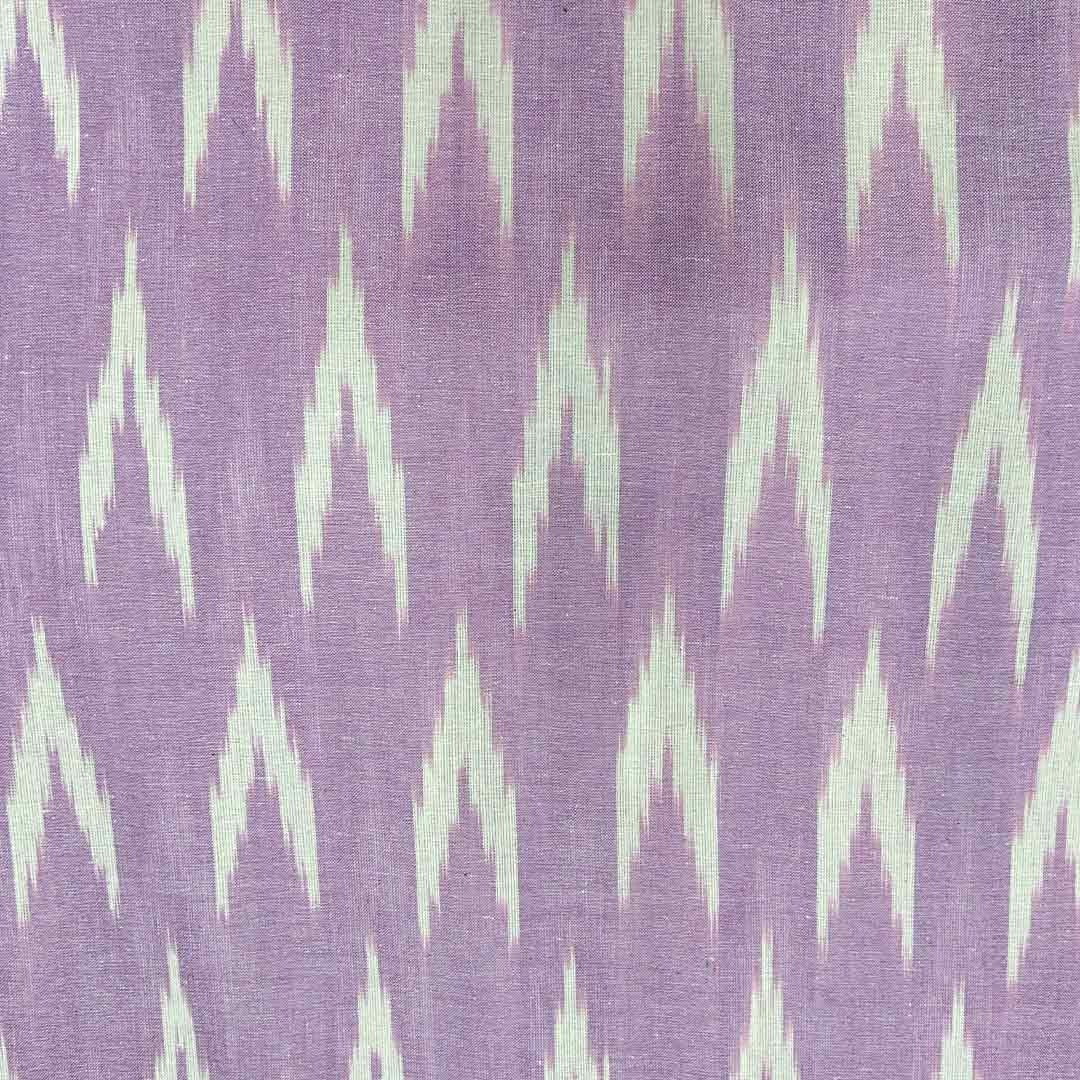 Light Purple Chevron Cotton Ikat Fabric