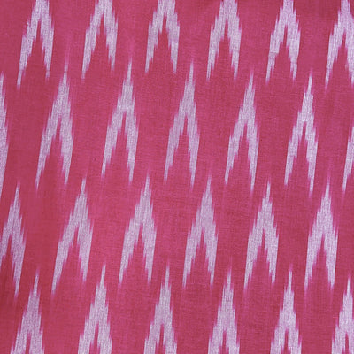 Pink Chevron Cotton Ikat Fabric