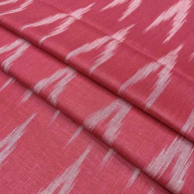 Brink Pink Chevron Cotton Ikat Fabric (Wholesale)