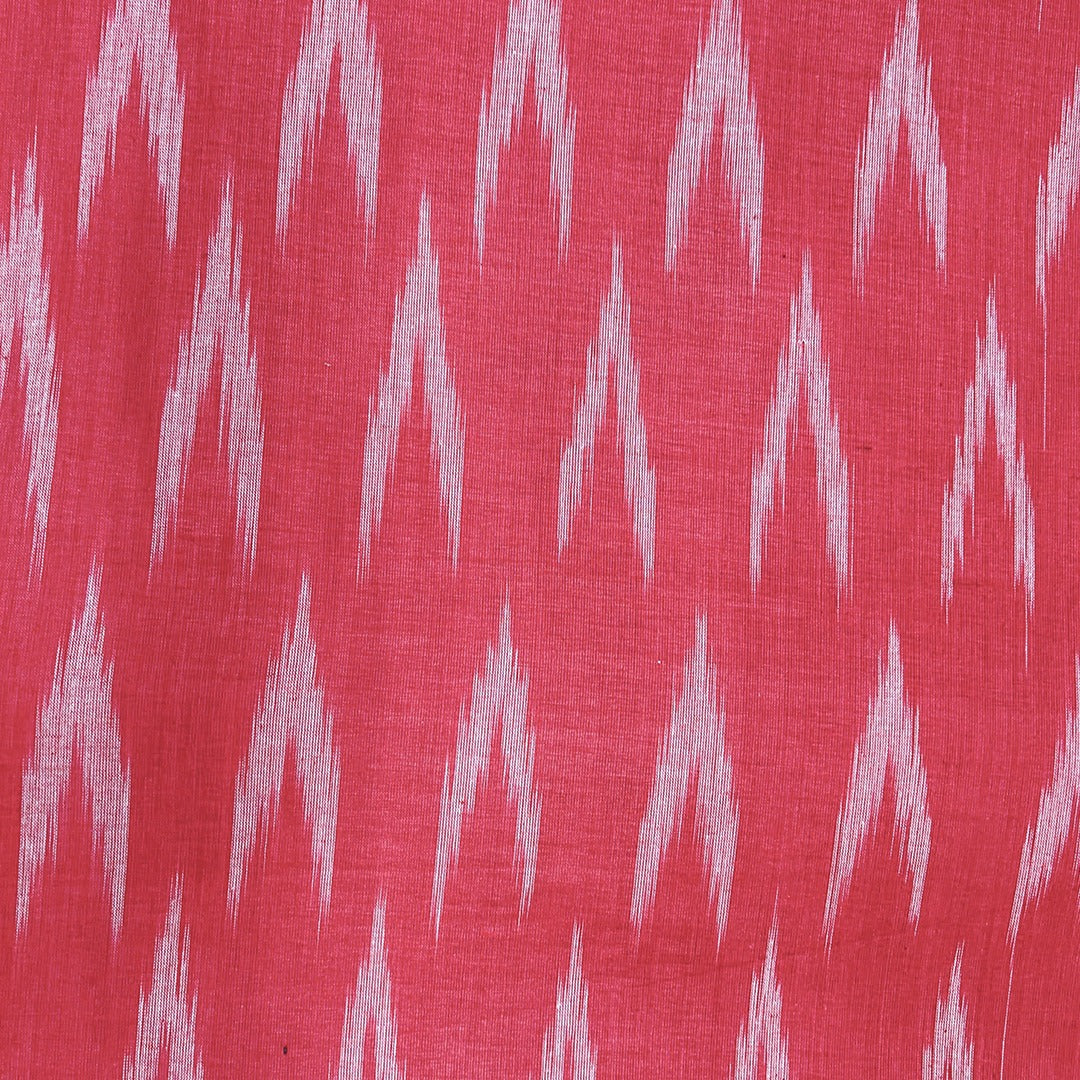 Brink Pink Chevron Cotton Ikat Fabric (Wholesale)