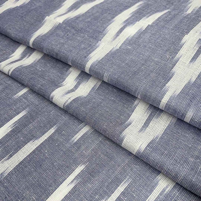 Blue Cotton Ikat Fabric