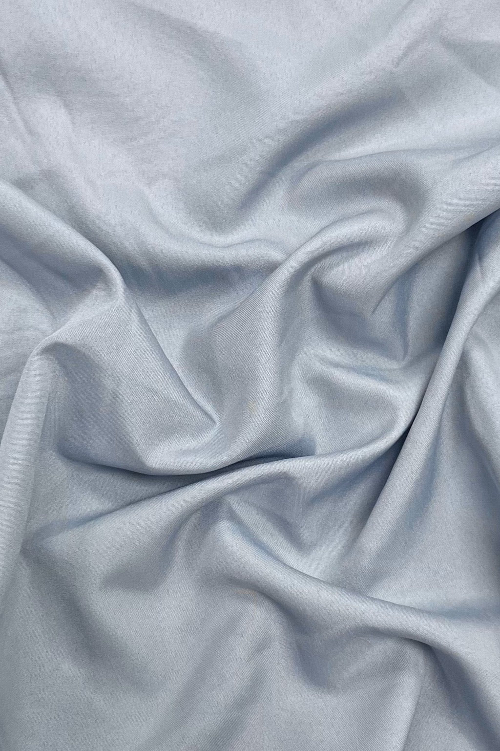 Light Grey Plain Smooth Crepe Polyester Fabric (Wholesale)