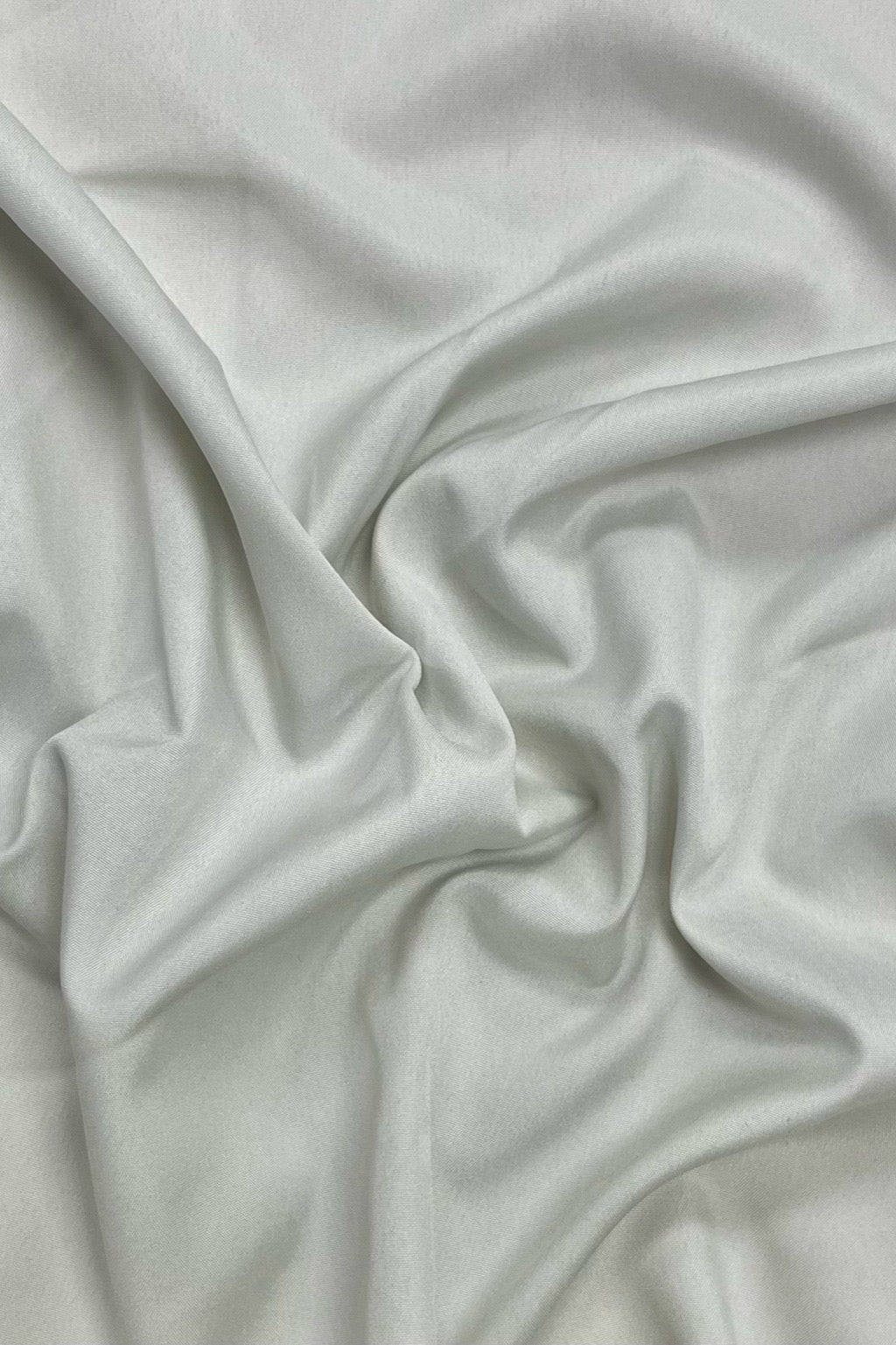 Pastel Grey Plain Smooth Crepe Polyester Fabric