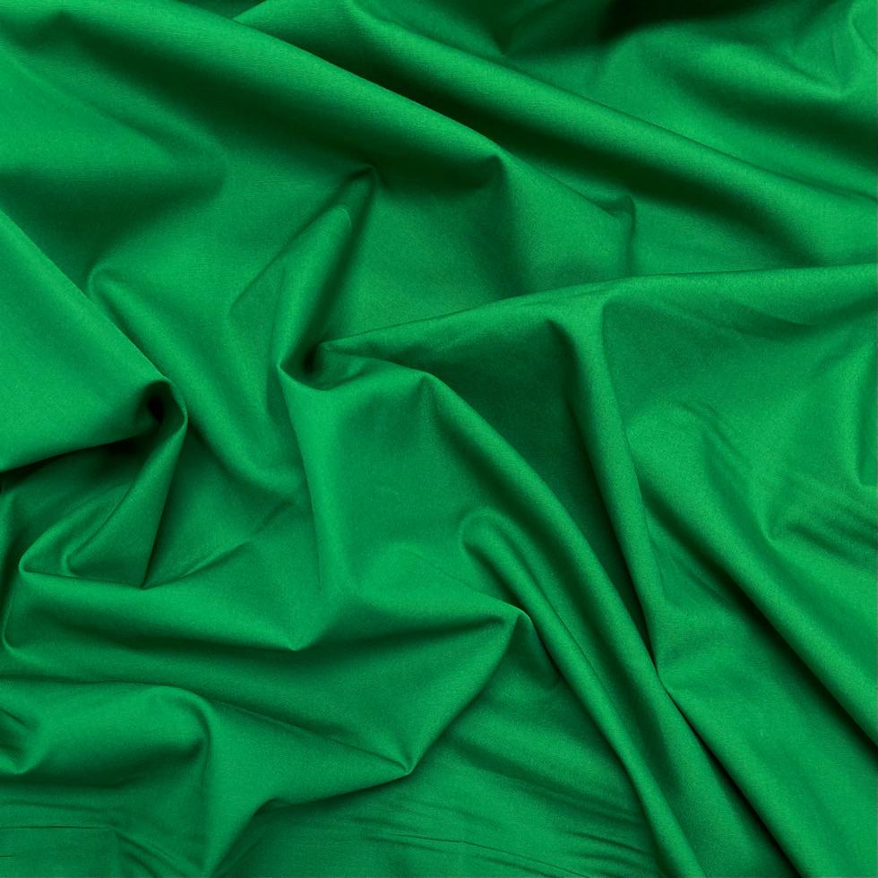 Emerald Green Plain Rose & Hubble Cotton Poplin Fabric