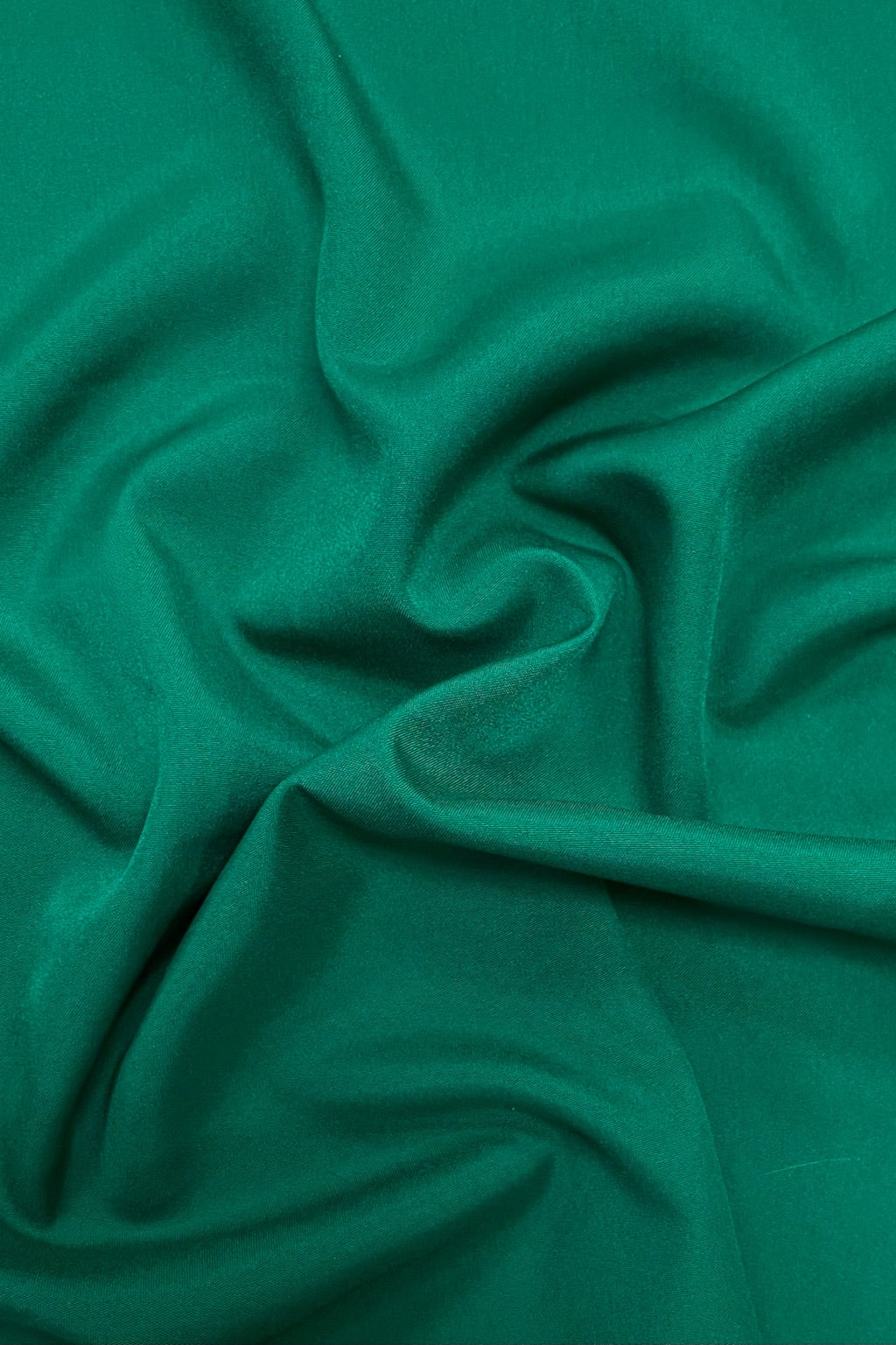 Teal Green Plain Smooth Crepe Polyester Fabric