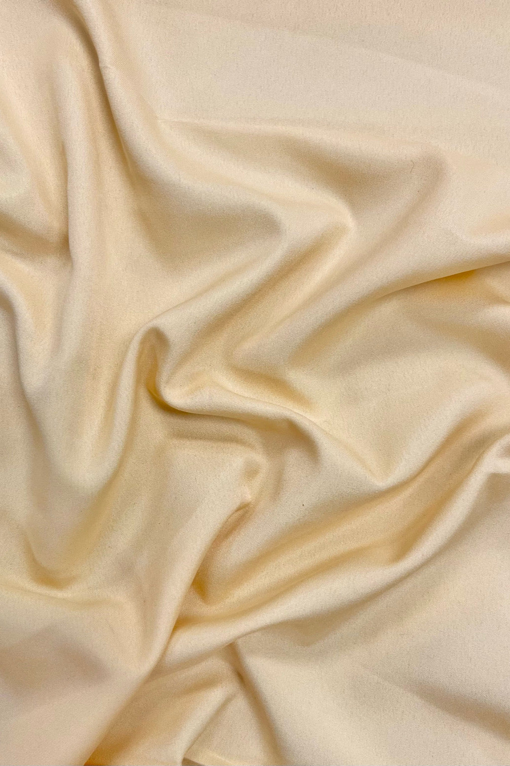 Dark Cream Plain Smooth Crepe Polyester Fabric (Wholesale)