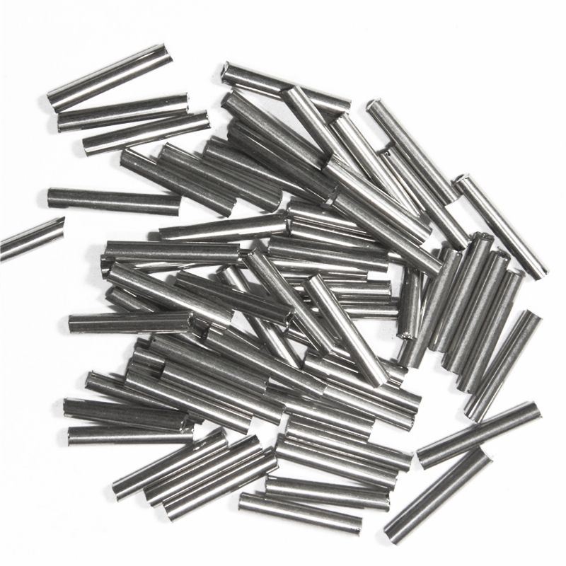 Gray Metallic Bugle Pipe Beads (Wholesale)