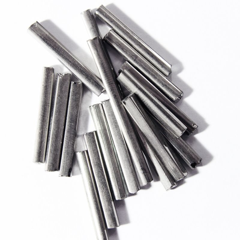 Silver Metallic Square Bugle Beads (Wholesale)