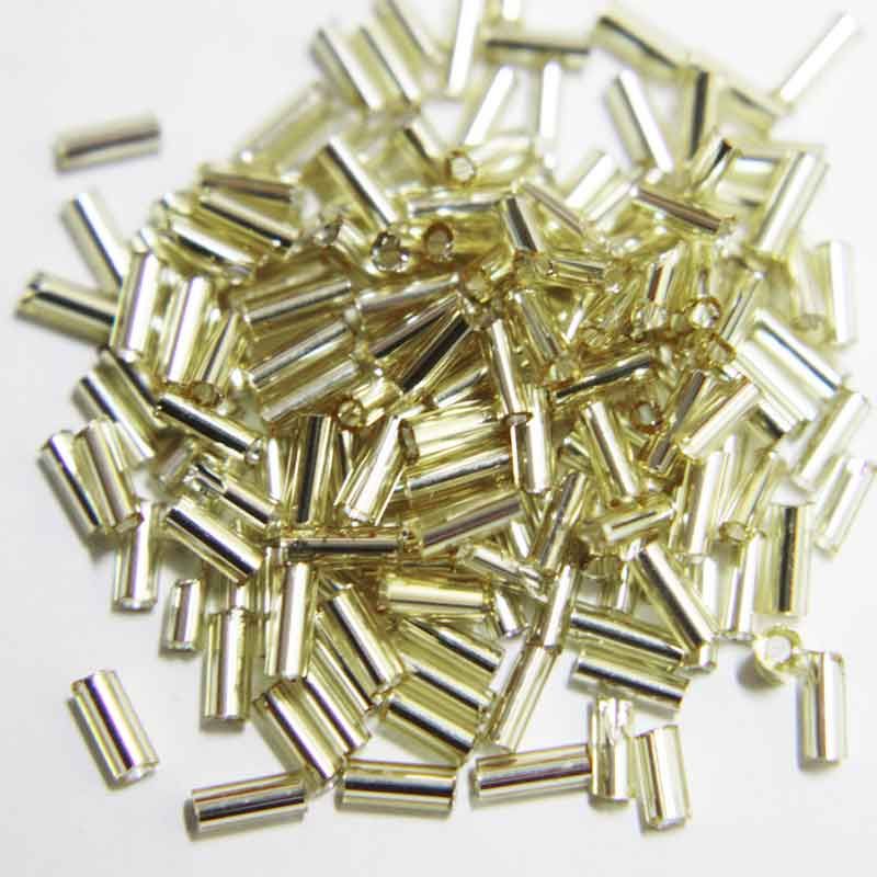 Water Golden Transparent Pipe / Bugle Beads (Wholesale)