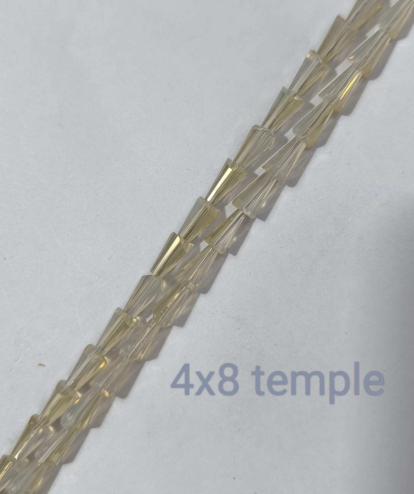 Transparent Temple Crystal Beads