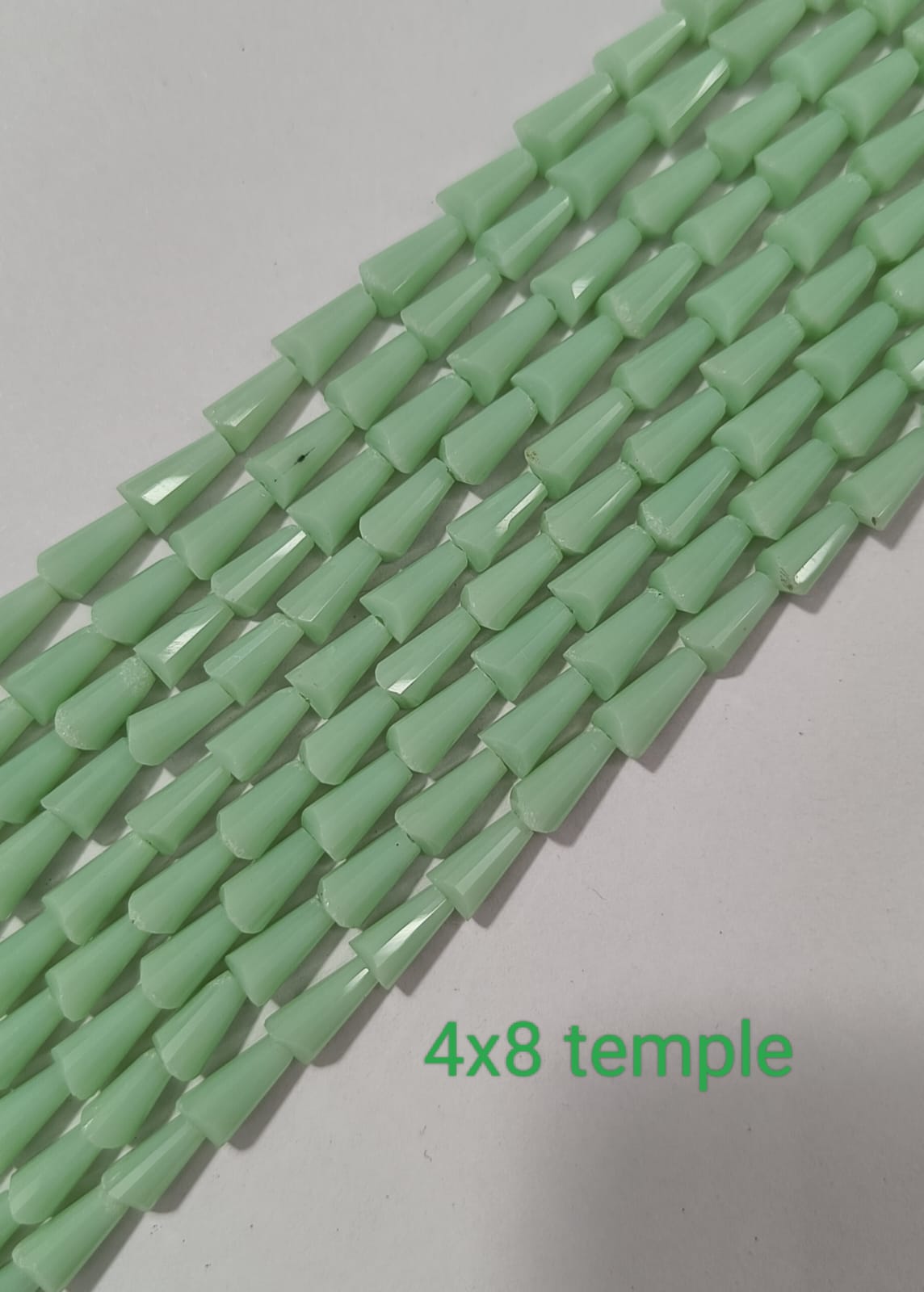 Light Green Temple Crystal Beads