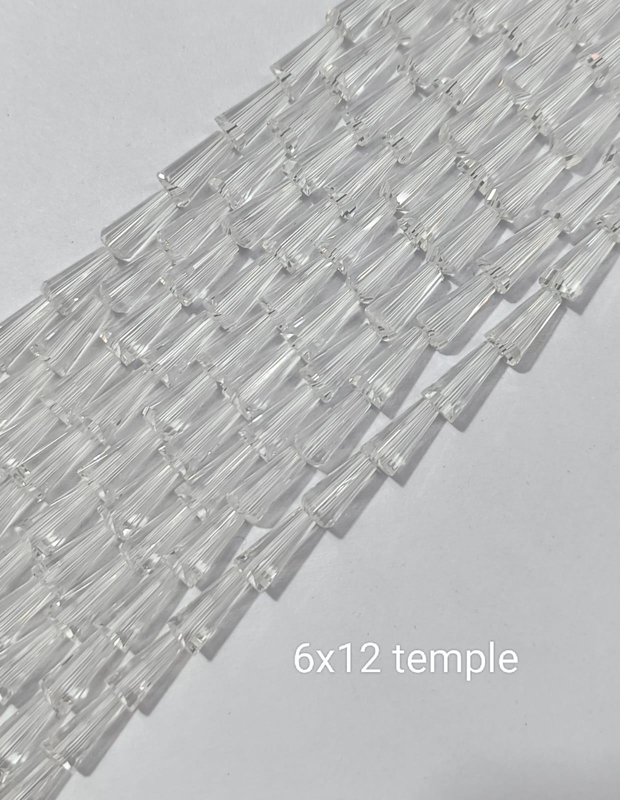 Transparent Temple Crystal Beads