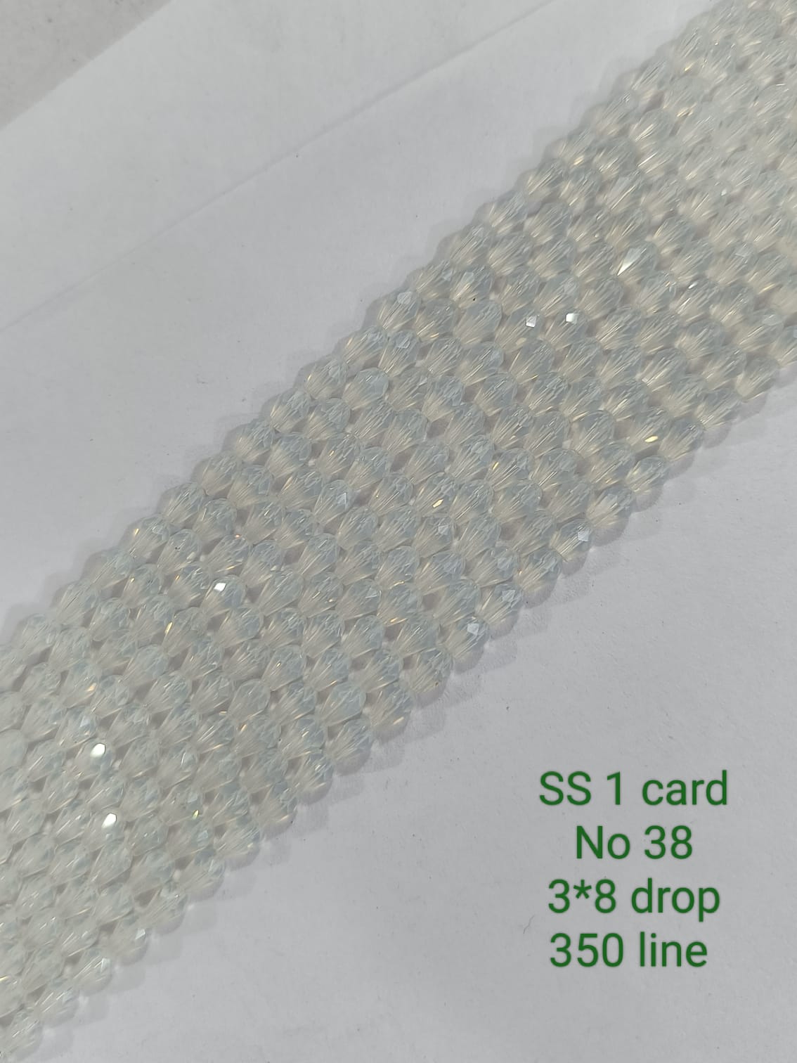 Transparent Drop Crystal Beads