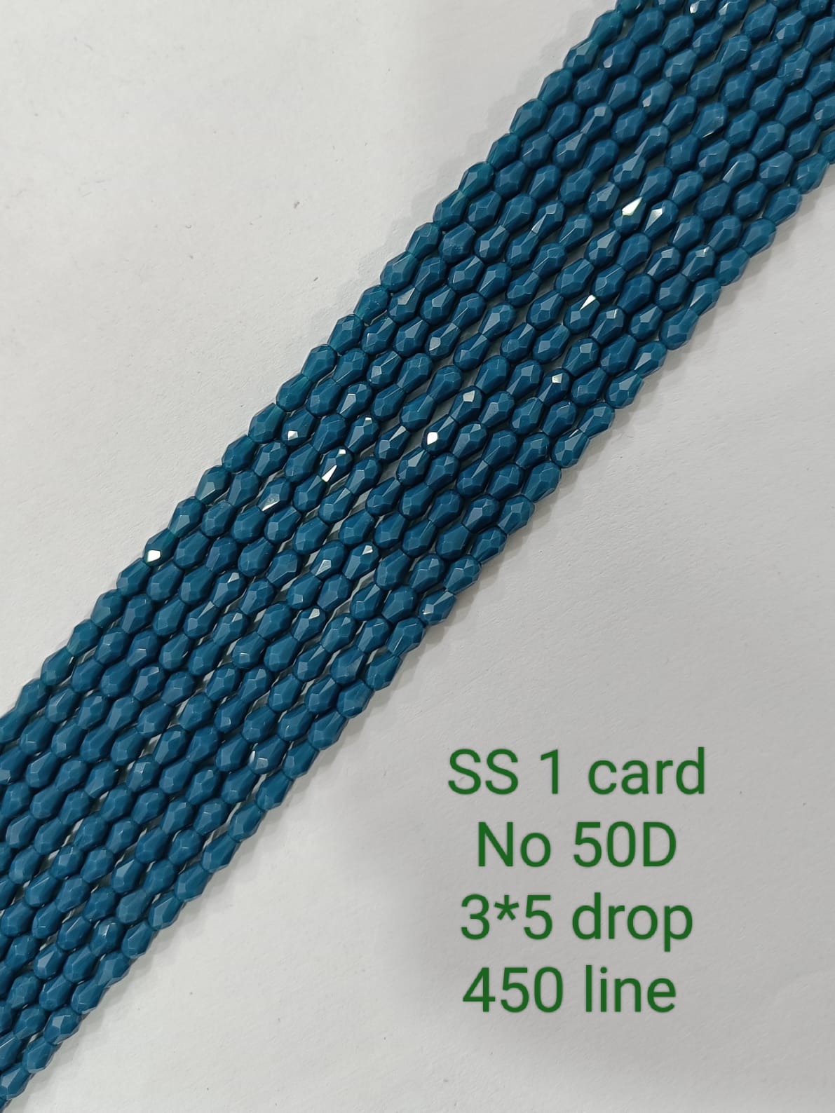Peacock Blue Drop / Briolette Crystal Beads