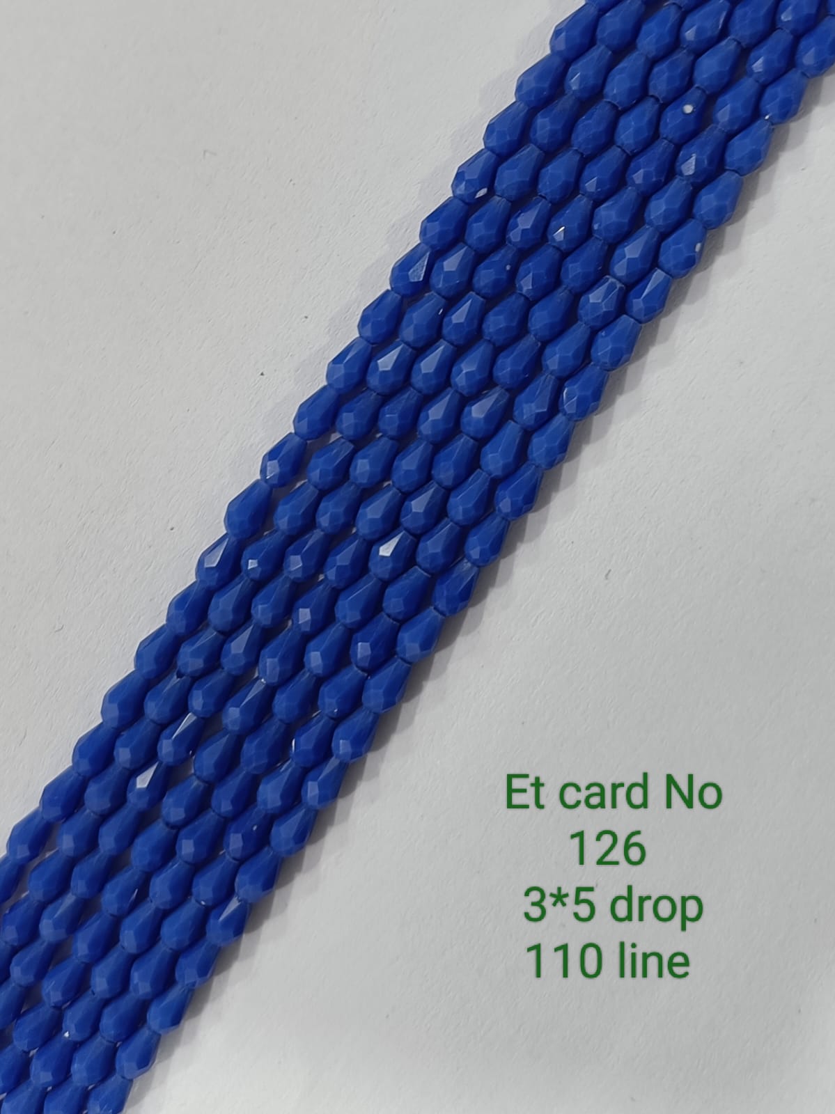 Vibrant Blue Drop / Briolette Crystal Beads