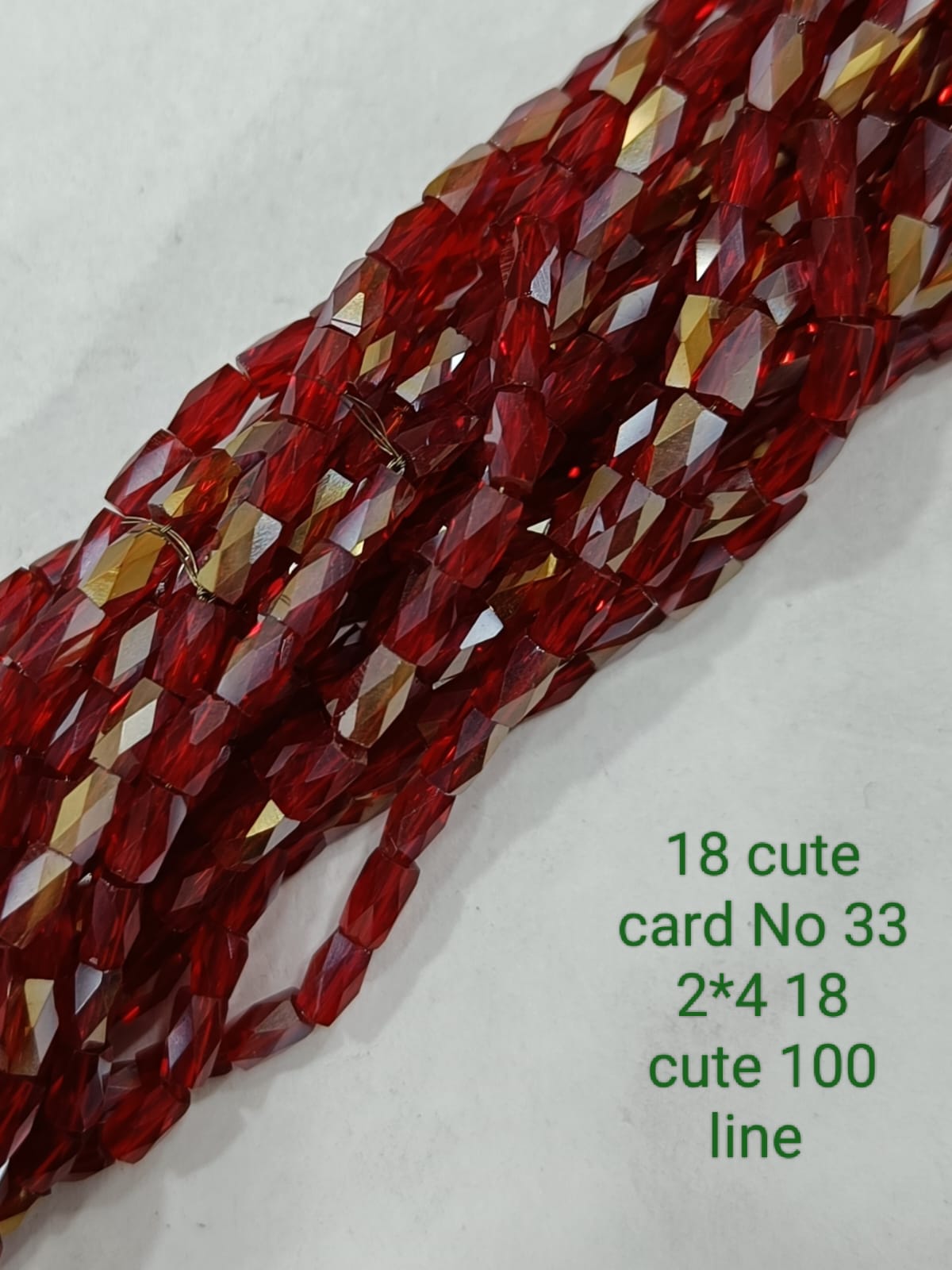 Red Drum Crystal Beads