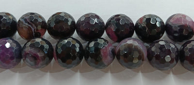 Black & Pink Banded Agate Stones