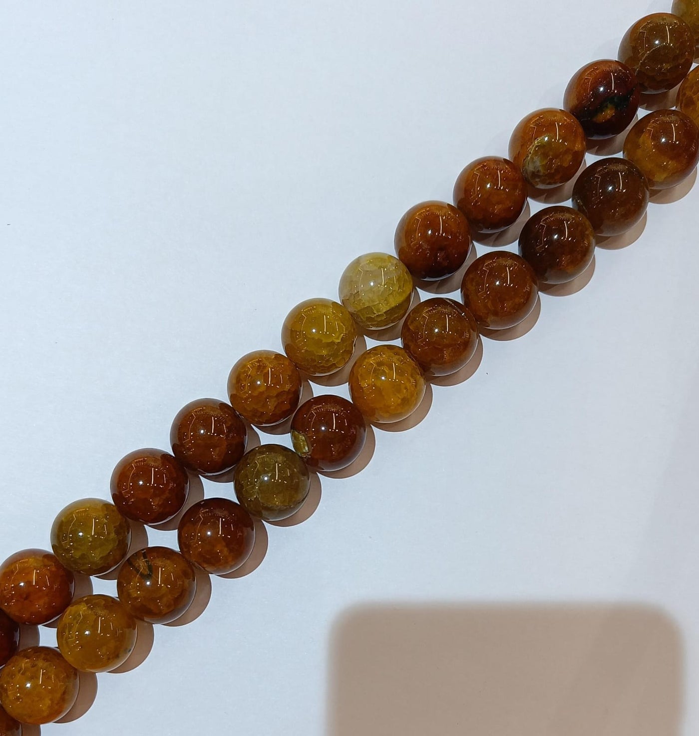 Yellow & Brown Banded Agate Stones