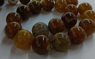 Yellow & Brown Banded Agate Stones