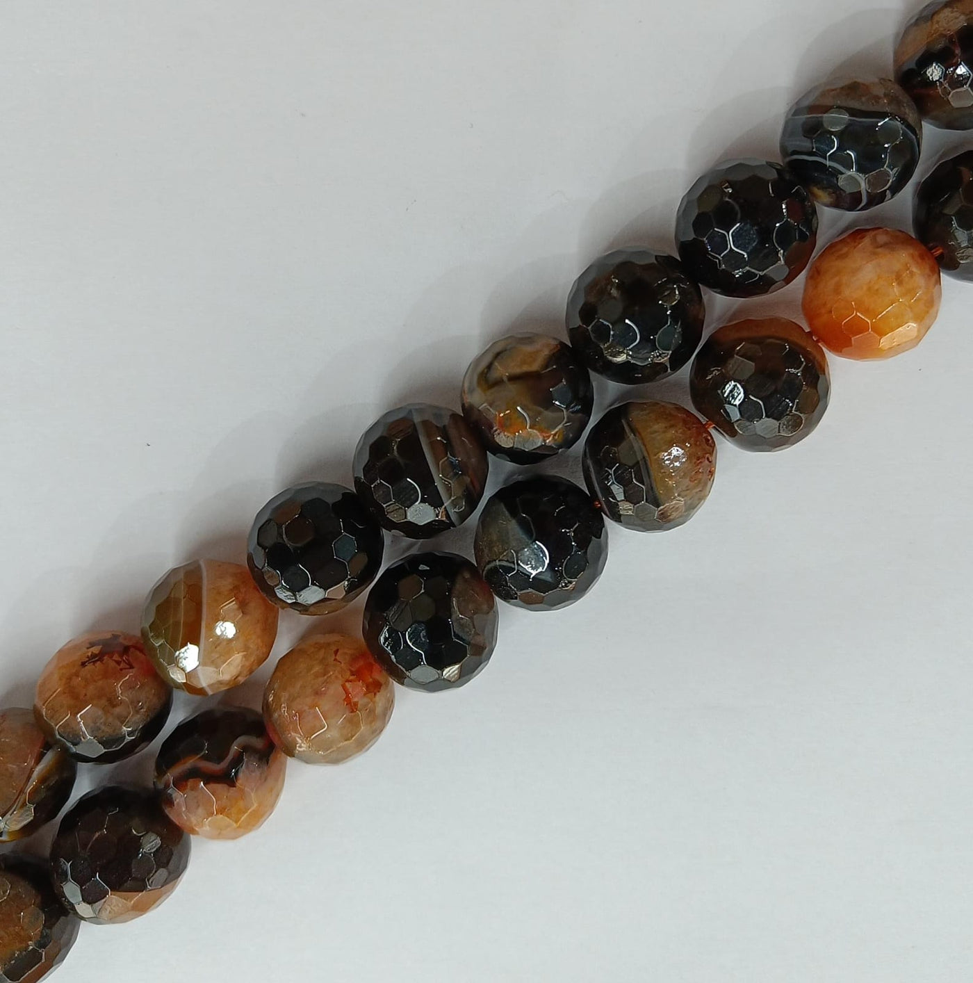 Orange & Black Banded Agate Stones