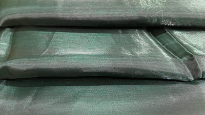 Bottle Green Jimmy Chu Organza Heavy Silk Fabric