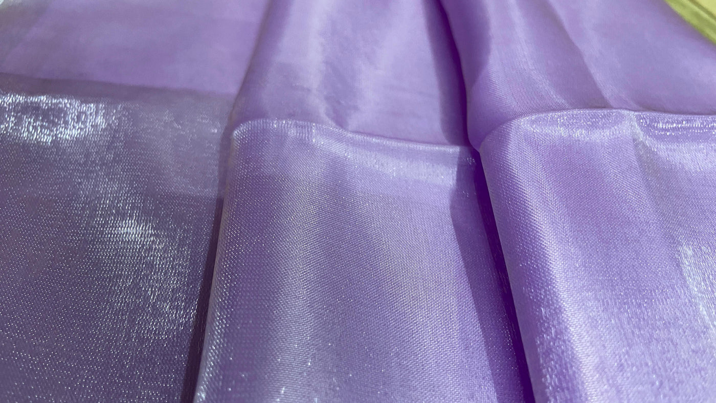 Lavender Jimmy Chu Organza Heavy Silk Fabric