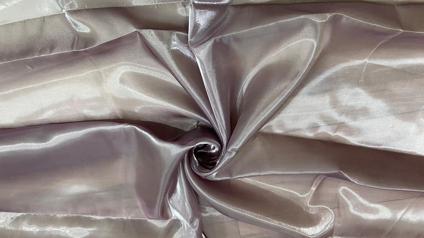 Gold Pink Jimmy Chu Heavy Organza Silk Fabric