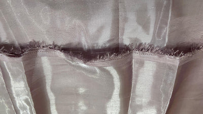 Gold Pink Jimmy Chu Heavy Organza Silk Fabric
