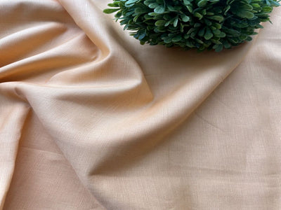 Peach Plain Premium Linen Fabric (Wholesale)