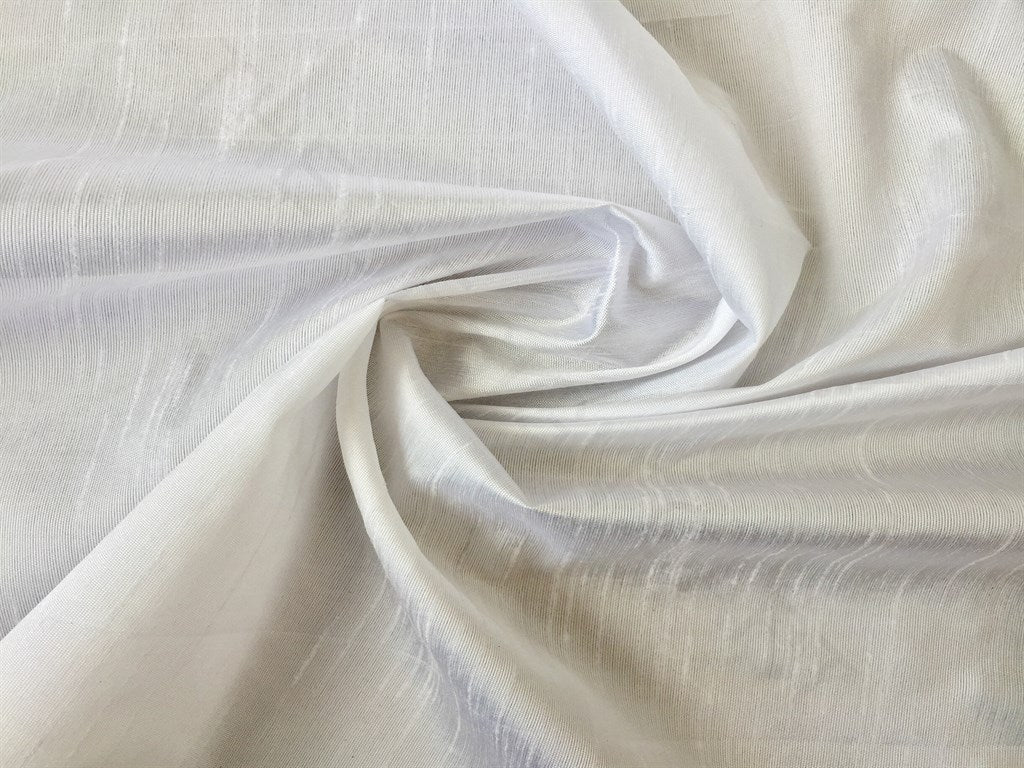 White Dyeable Raw Silk Fabric ( Wholesale )