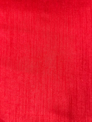 Red Plain Bangalore Raw Silk Fabric (Wholesale)