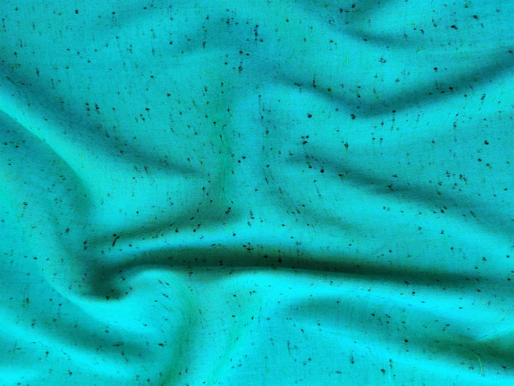 Precut Of 1.5 Meter Of Blue & Black Self Rayon Fabric