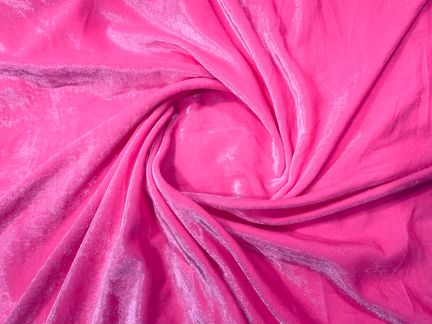 Pink Plain Viscose Micro Velvet Fabric