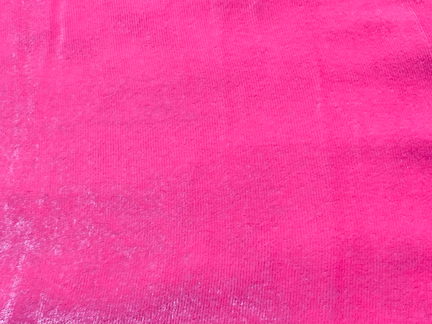 Pink Plain Viscose Micro Velvet Fabric