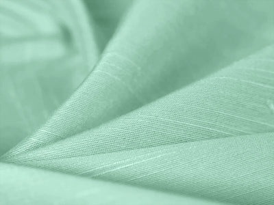 Light Pista Green Plain Bangalore Raw Silk Fabric