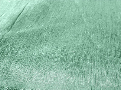 Light Pista Green Plain Bangalore Raw Silk Fabric