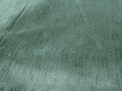 Dusty Green Plain Bangalore Raw Silk Fabric