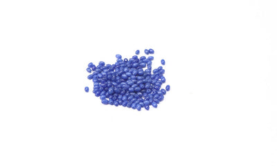 Blue Oval Glass Beads