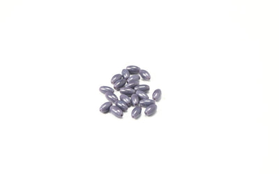 Purple Oval Glass Beads