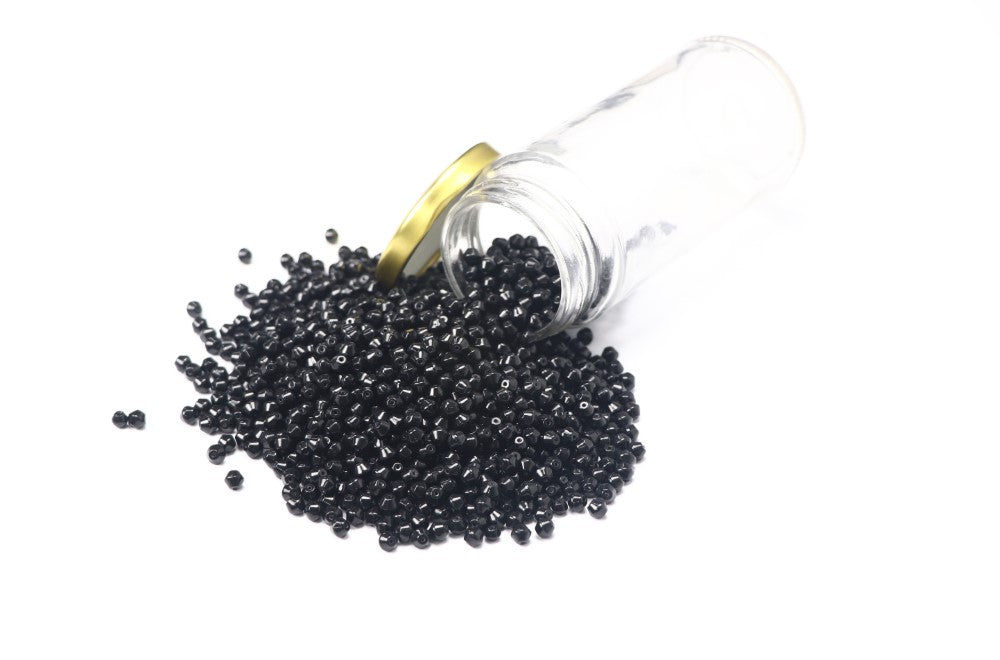 Black Bio-Cone Glass Beads