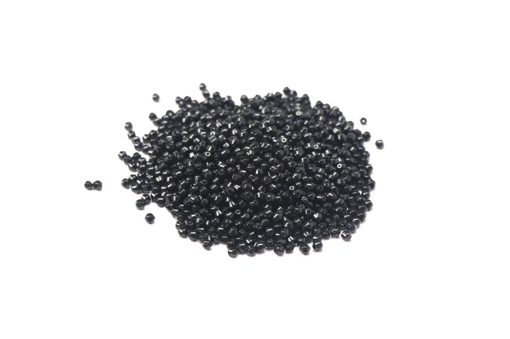 Black Bio-Cone Glass Beads