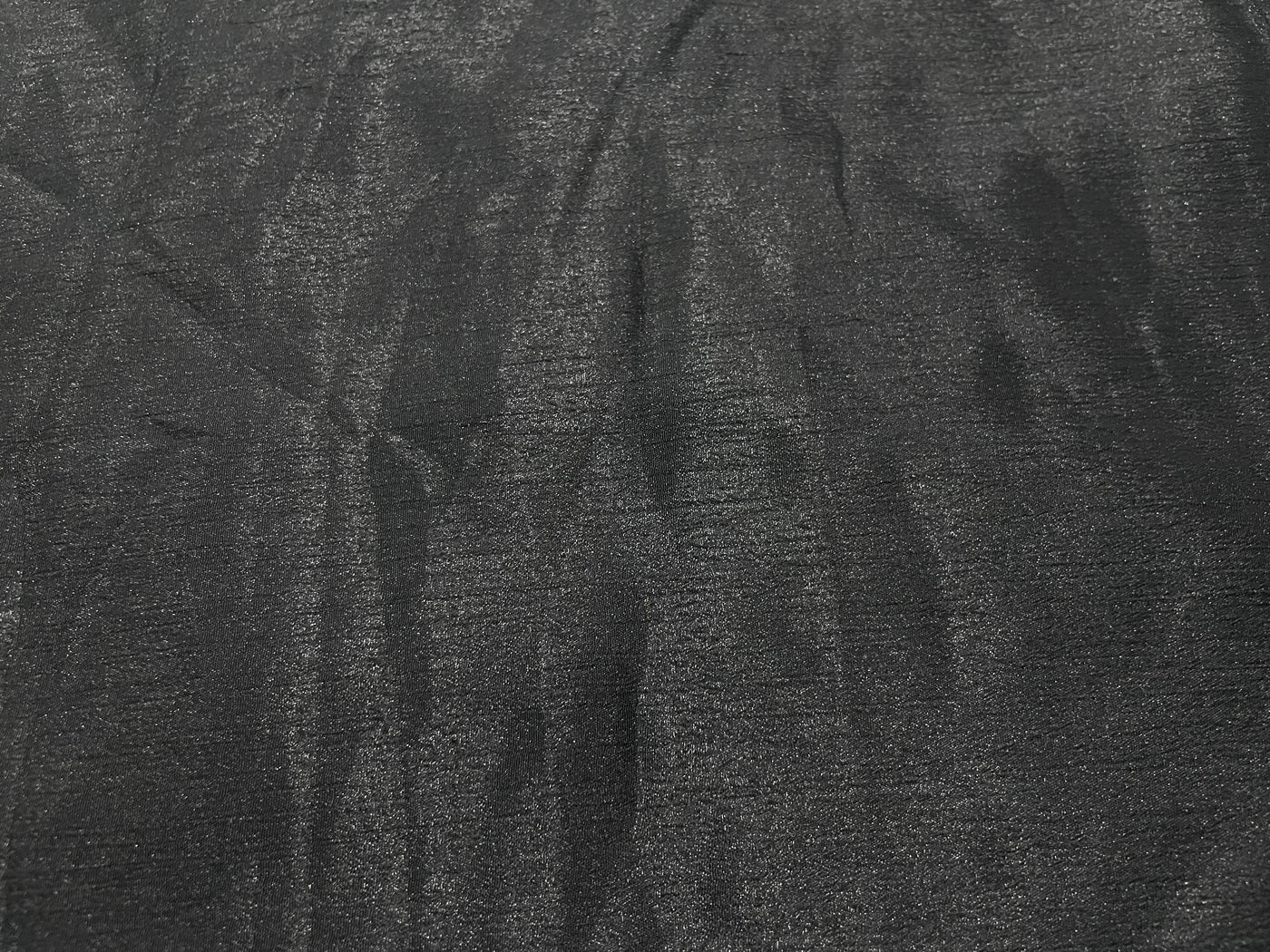 Black Plain Chinon Chiffon Fabric