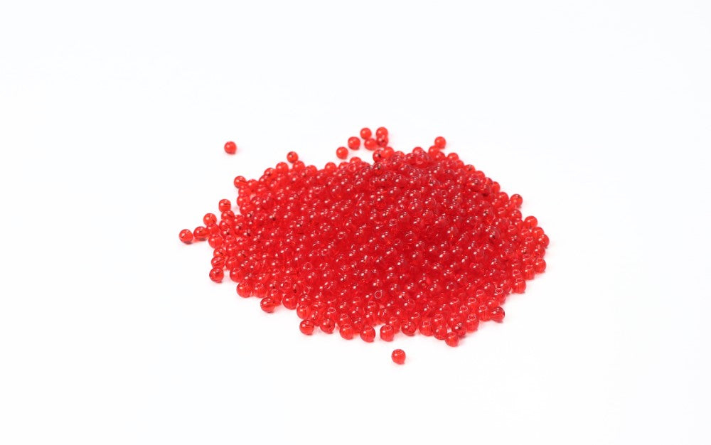 Red Round Glass Beads