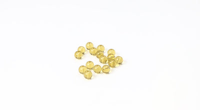 Yellow Round Glass Bead